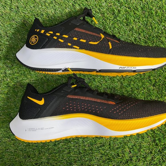 Nike Air Zoom Pegasus 38 BRS Black Yellow Running Shoes Men\'s Sz 10.5 DM7602-001 main image 6